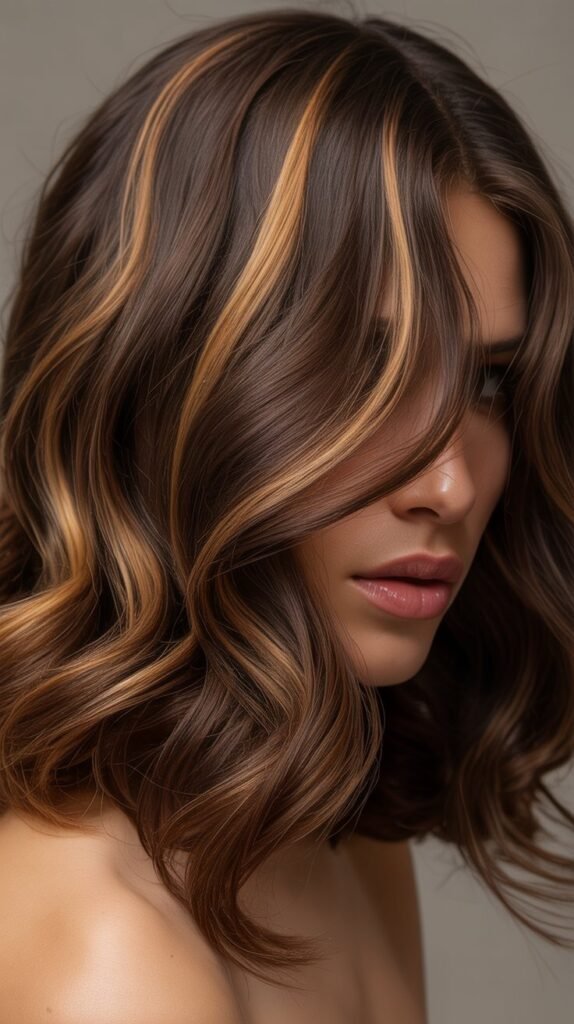 Stunning Streaked Hair Color Ideas for Dark Hair