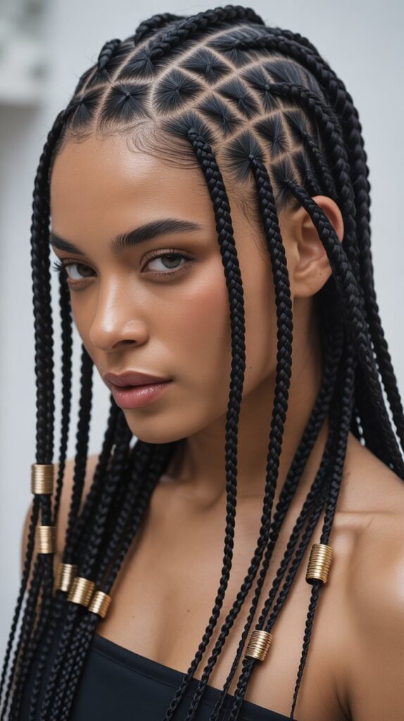 Box Scalp Braids for Black Women