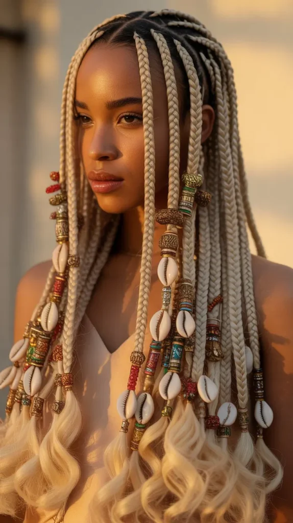  Gorgeous Blonde Fulani Knotless Braids for Every Style