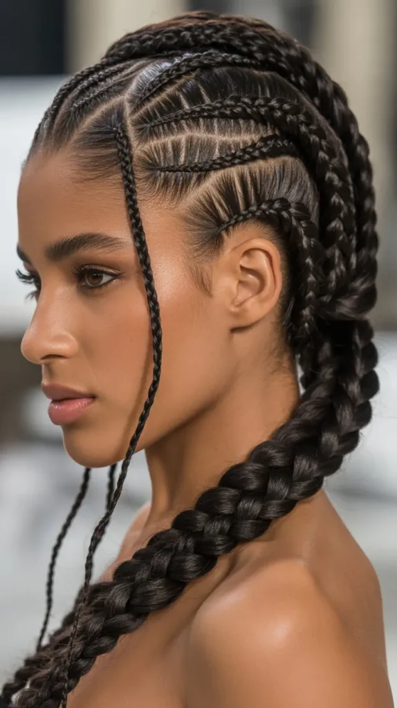 French Braid Wig Hairstyle Ideas for Black Women