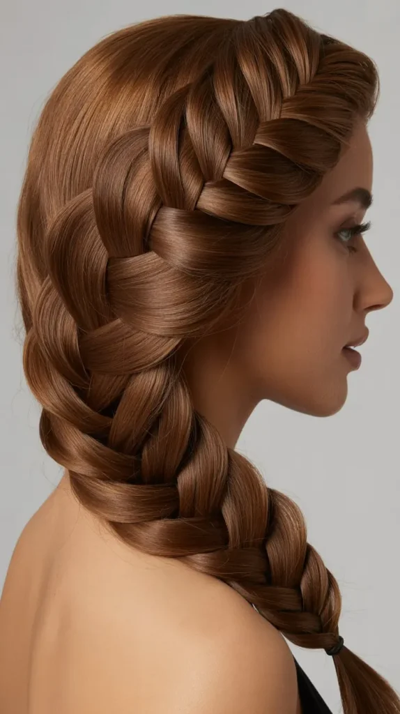 Fishtail Style Side-Part Wigs