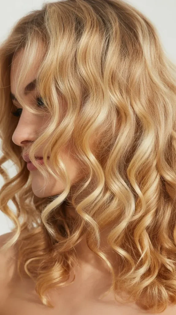Soft Medium Blonde Curls