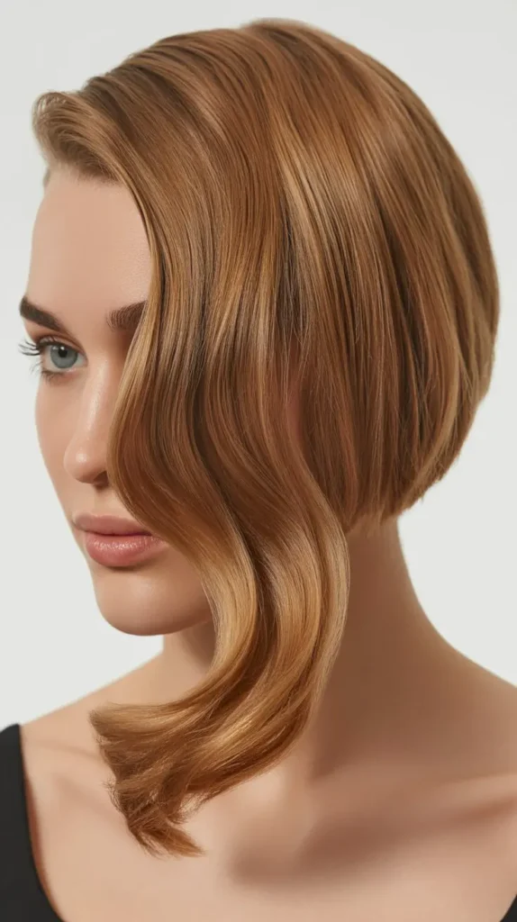 Side Part with an Asymmetrical Cut