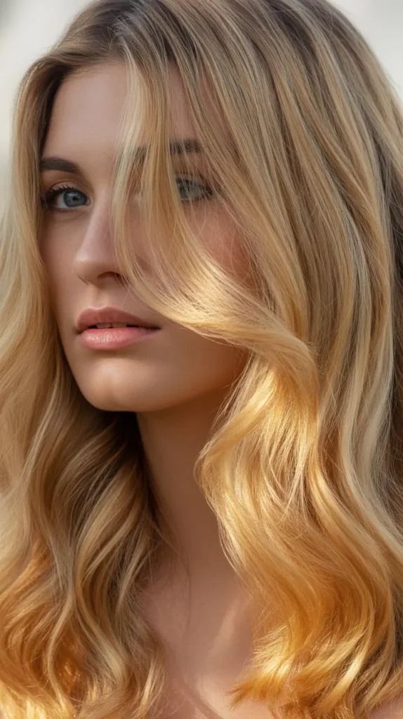 Medium Blonde with Golden Highlights