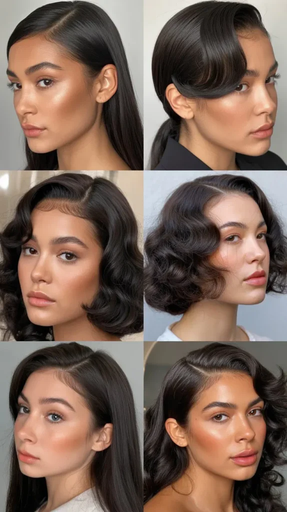 Textured Side-Part Wig Hairstyles