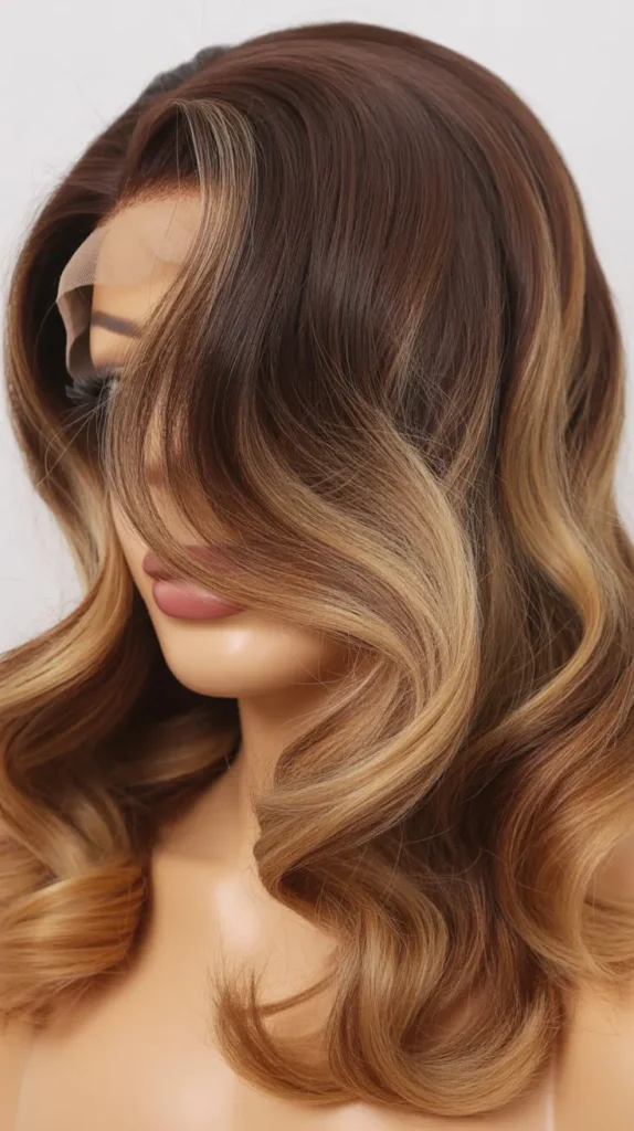 Ombre Side-Part Wig Hairstyles