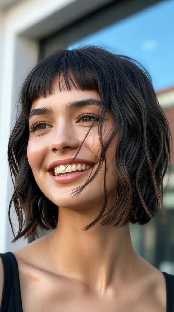 Choppy Bob with Micro Bangs