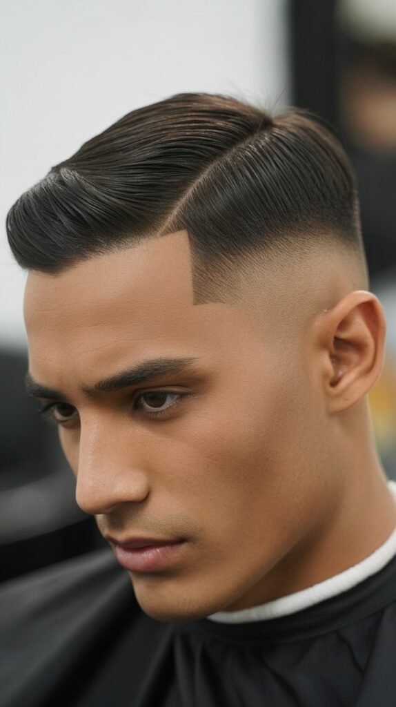 Side Part with Taper Fade Haircuts