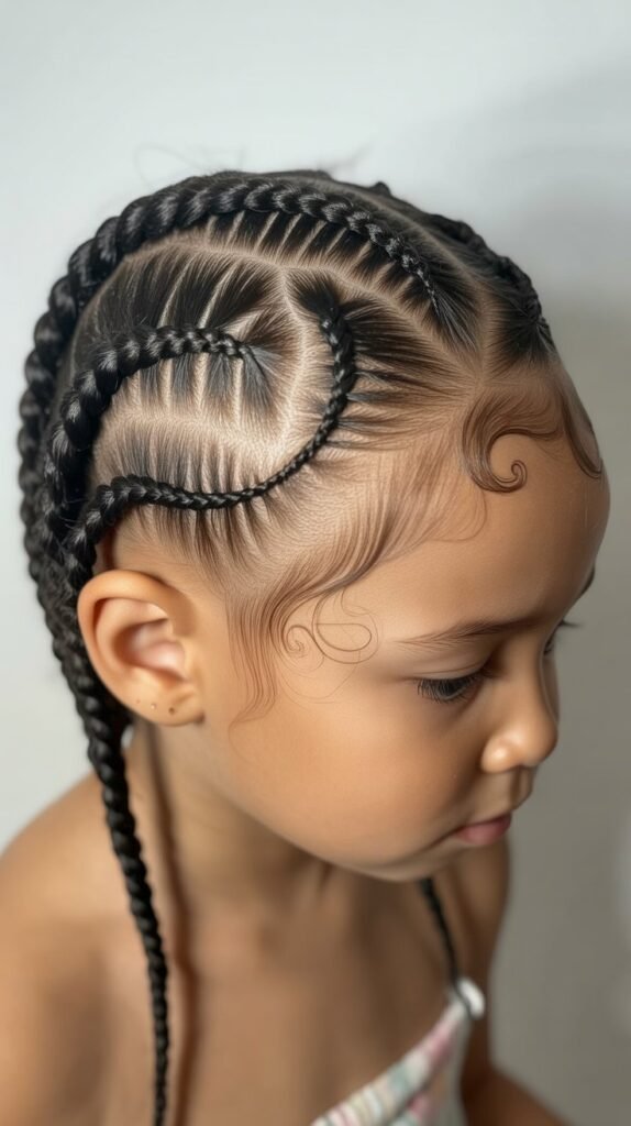 Kids' Twist Feed-In Knotless Braids