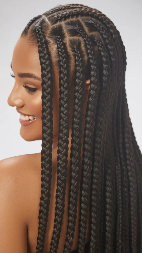  Straight Back Feed-In Braids for a Formal Look