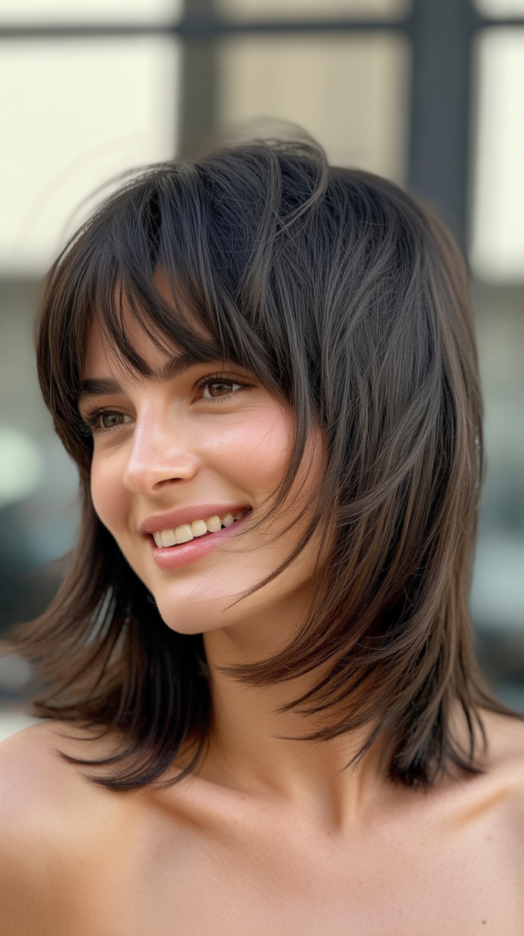 Short Shag Hairstyles for Thick Hair, No Bangs: Low-Maintenance Elegance