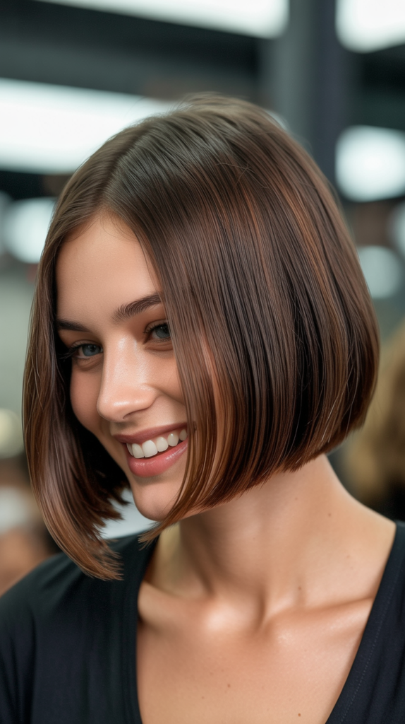 Chin-Length A-Line Bob