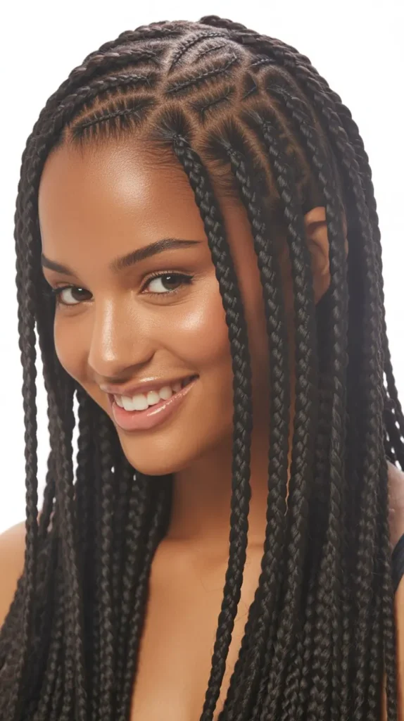 Straight Back Feed-In Braids