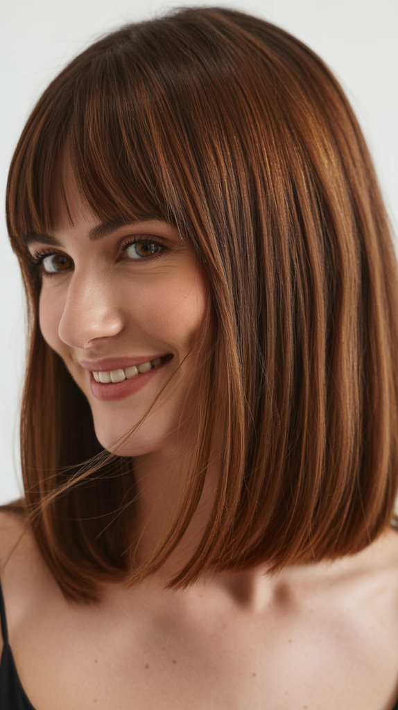  Lob Haircuts for Fine Hair with Bangs