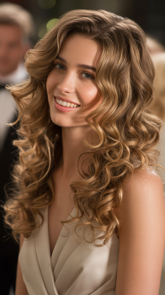 Loose Curls Hairstyles for Formal Events