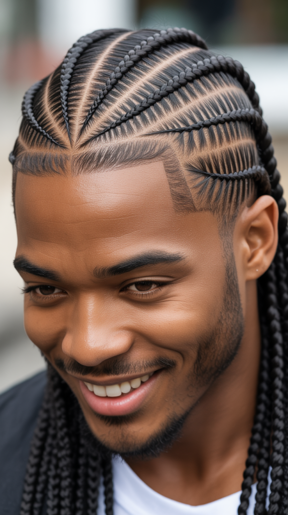 Stitch Braid Hairstyles for Men