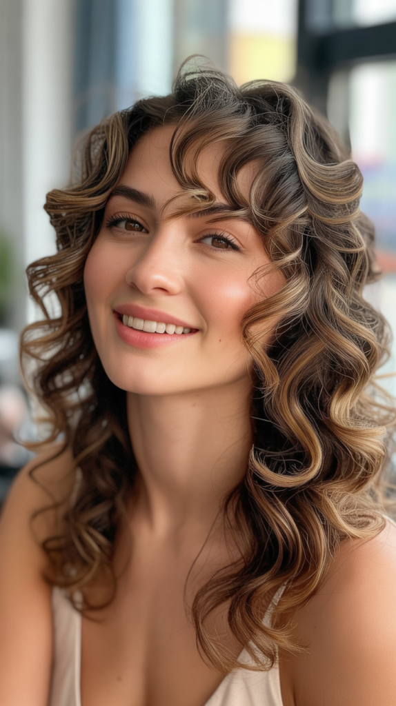 Loose Curls Hairstyles for Medium Length Hair