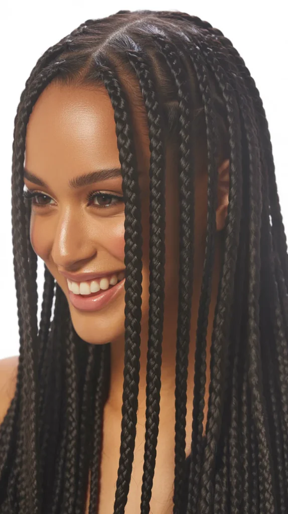 Classic Straight Back Feed-In Braids