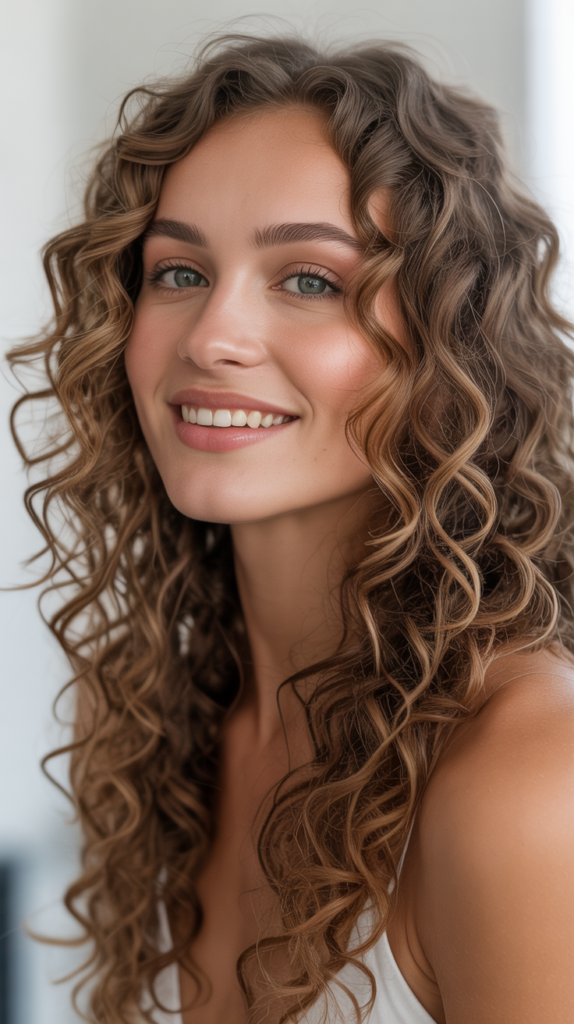Soft Curls for Long Hair, Natural Volume