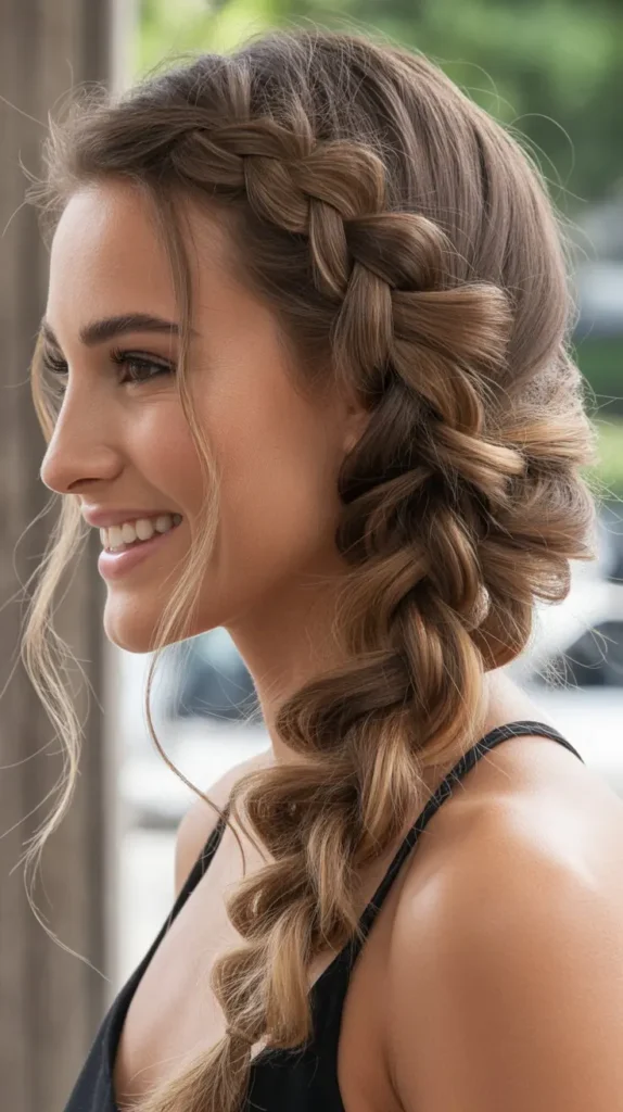 Waterfall French Braid Hairstyles