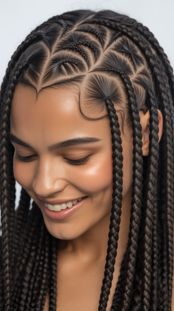  Stitch Braid Hairstyles with Heart