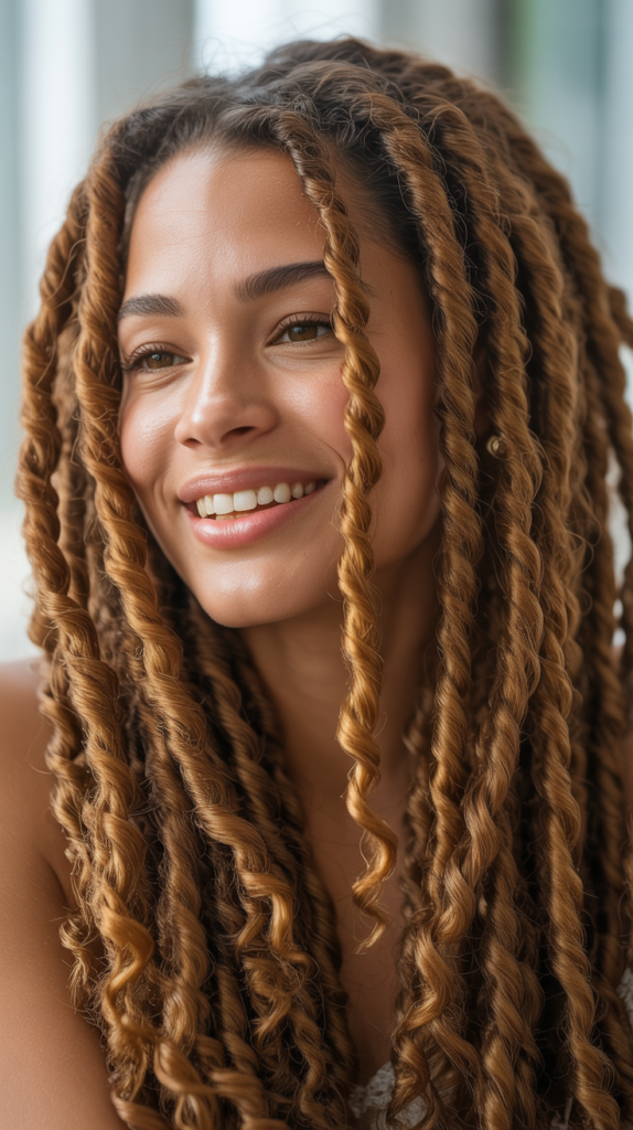 Honey Brown Locs for Women