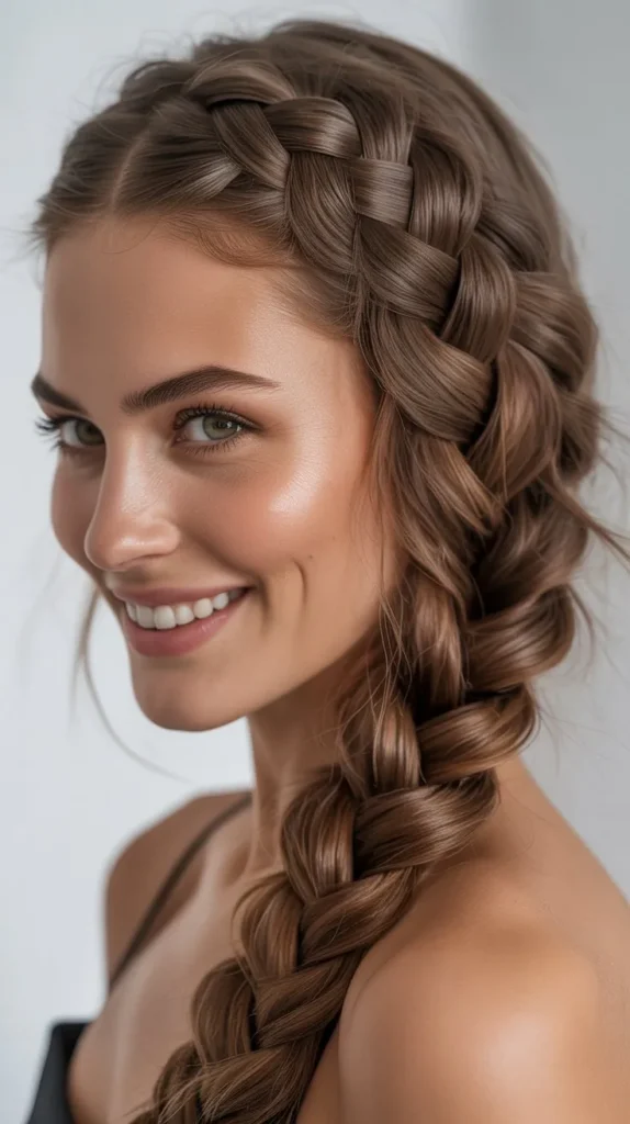 French Braid Styles with a Middle Part