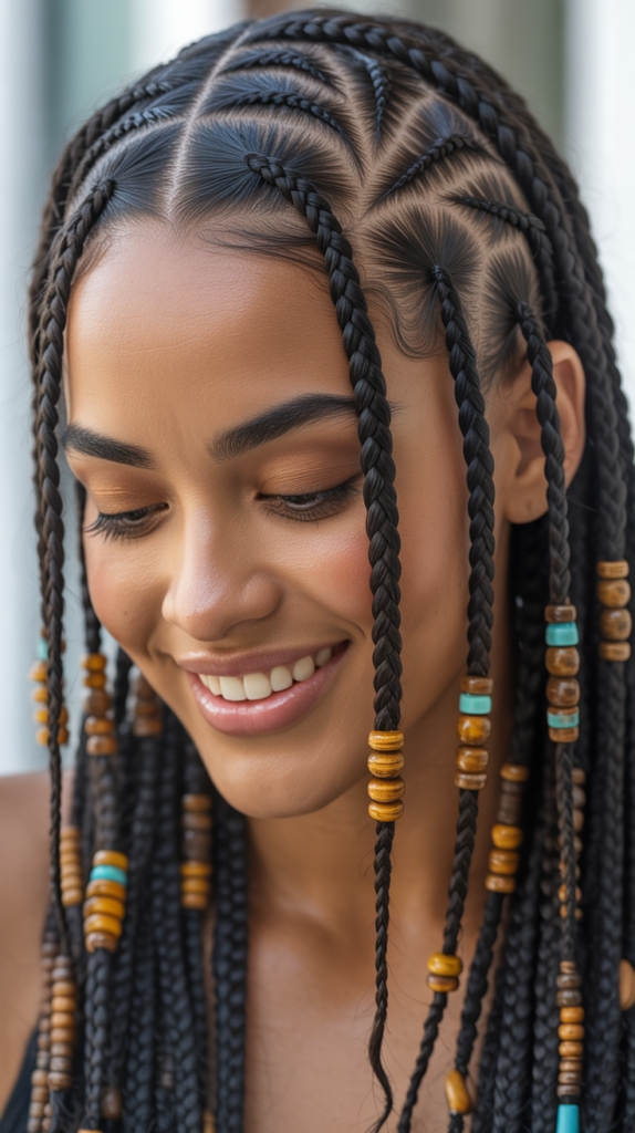  Stitch Braid Hairstyles with Flat Twists