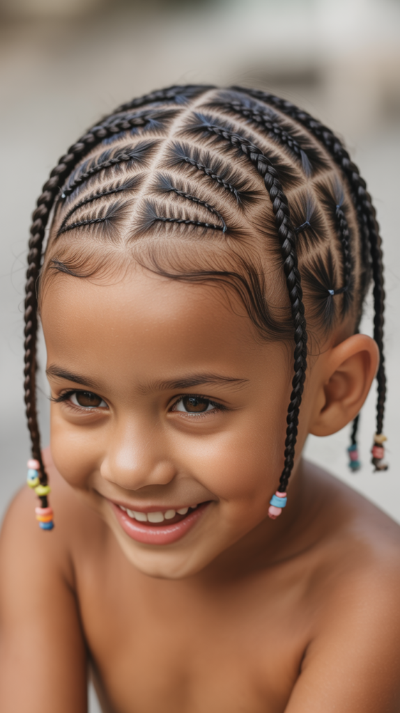Stitch Braid Hairstyles for Kids