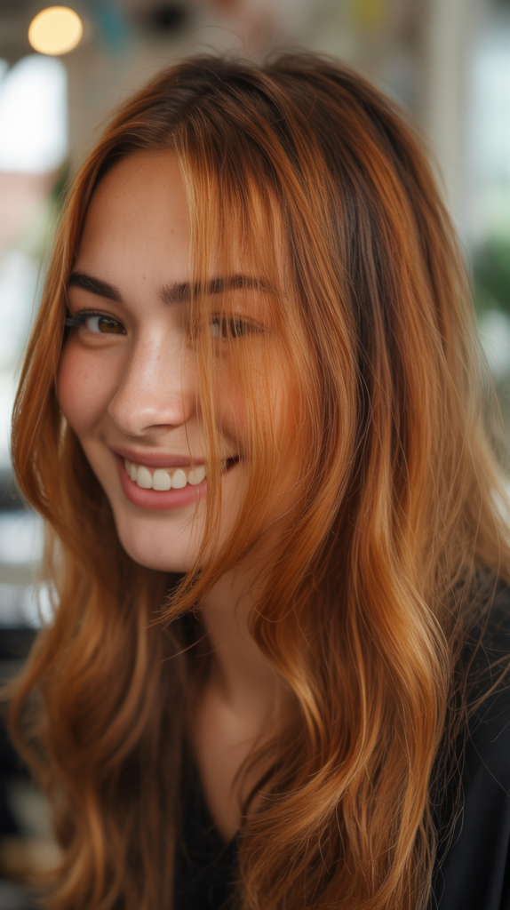  Honey Brown Mohawk Fade