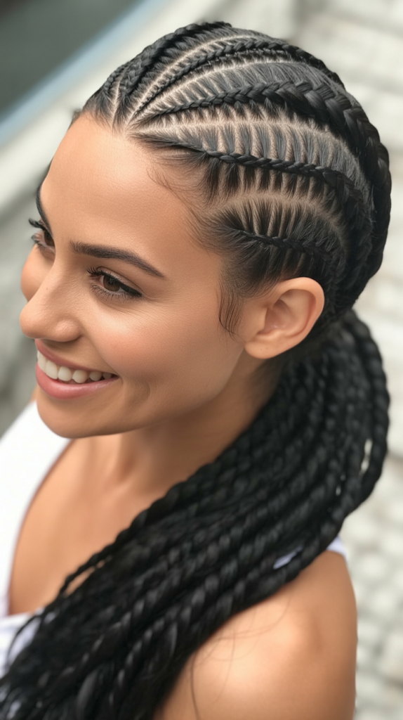  Stitch Braid Hairstyles Ponytail