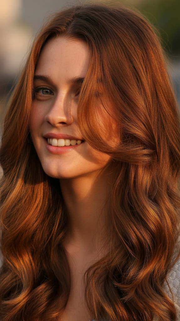 Honey Brown with Red Undertones