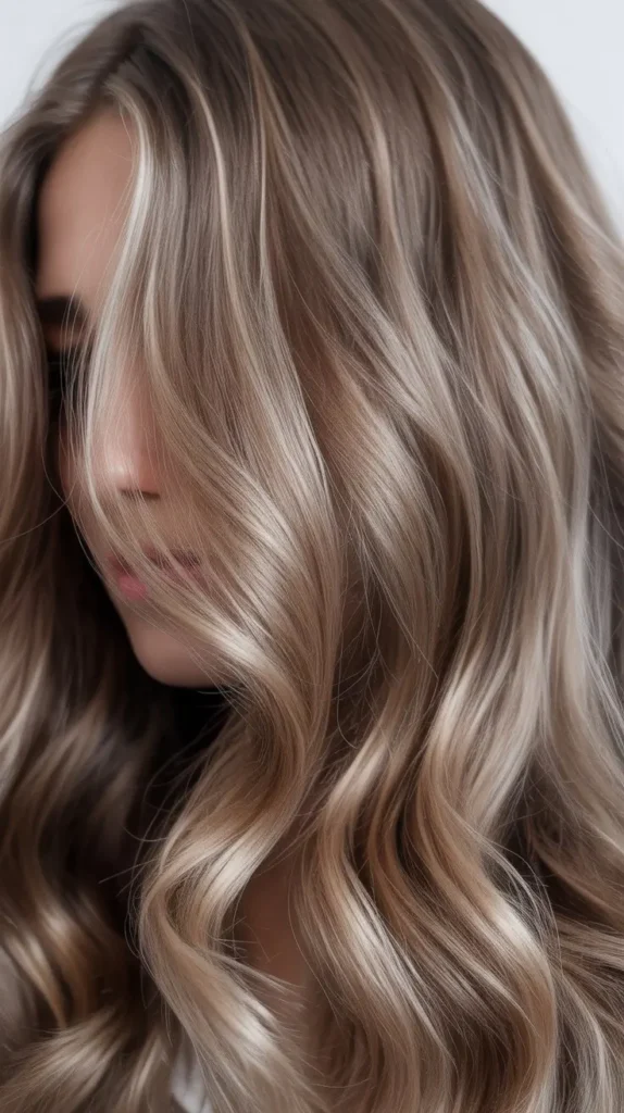 Ash Brown with Subtle Platinum Highlights