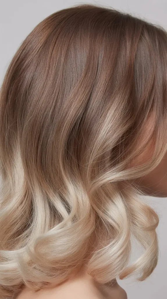 Classic Ash Brown with Light Blonde Tips