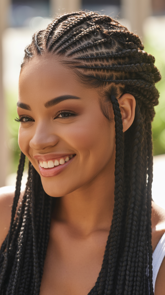 Feed-in Braids with a Crown