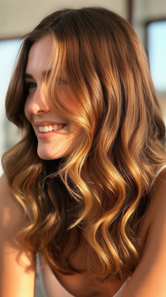 Honey Brown Straight Hair