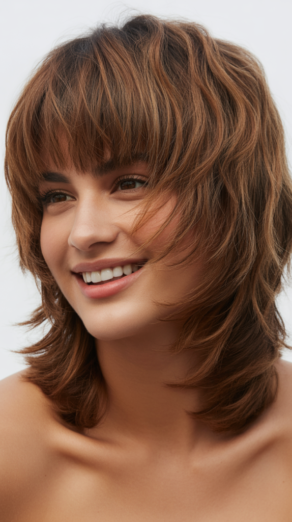 Short Shag Hairstyles with Bangs: Bold and Edgy