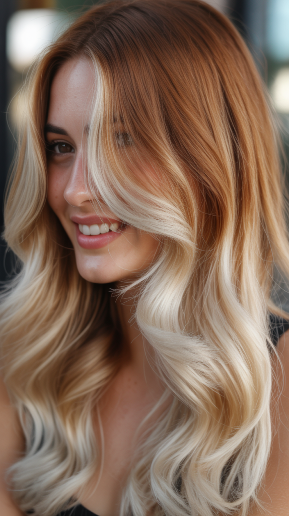 Honey Brown with Platinum Blonde Ombre