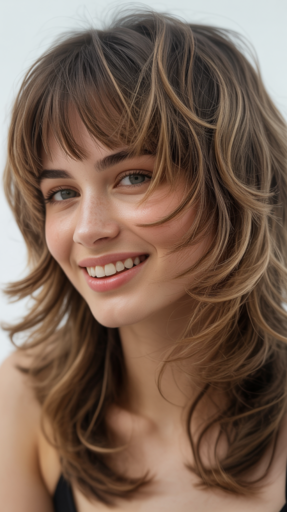  Shag Hairstyles with Bangs: Playful and Bold