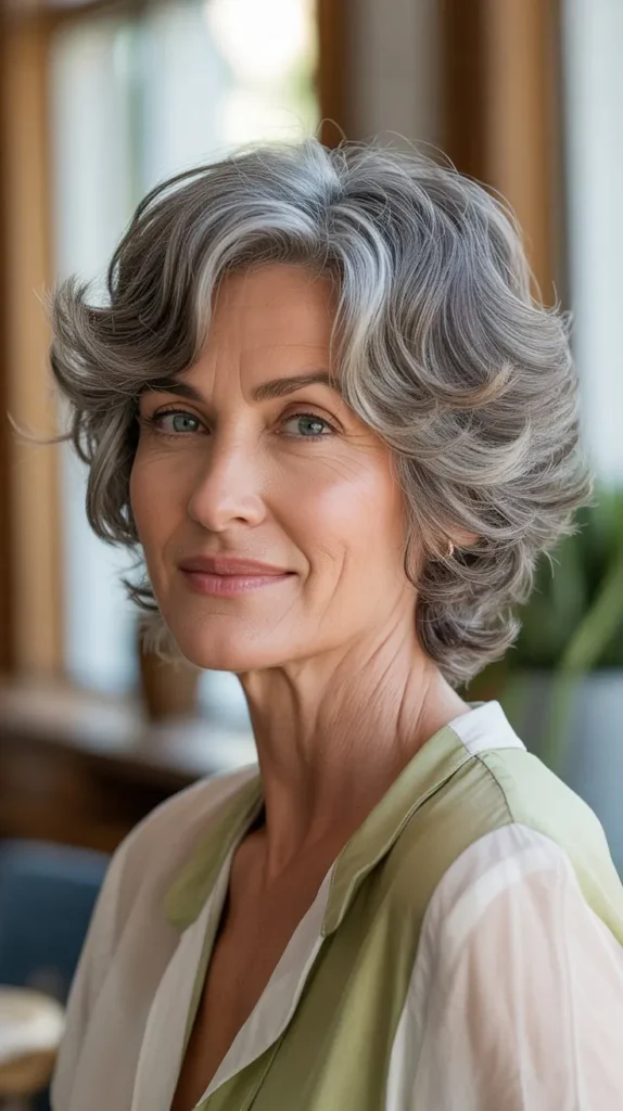 Curly Bob Hairstyles for Older Women with Curly Hair