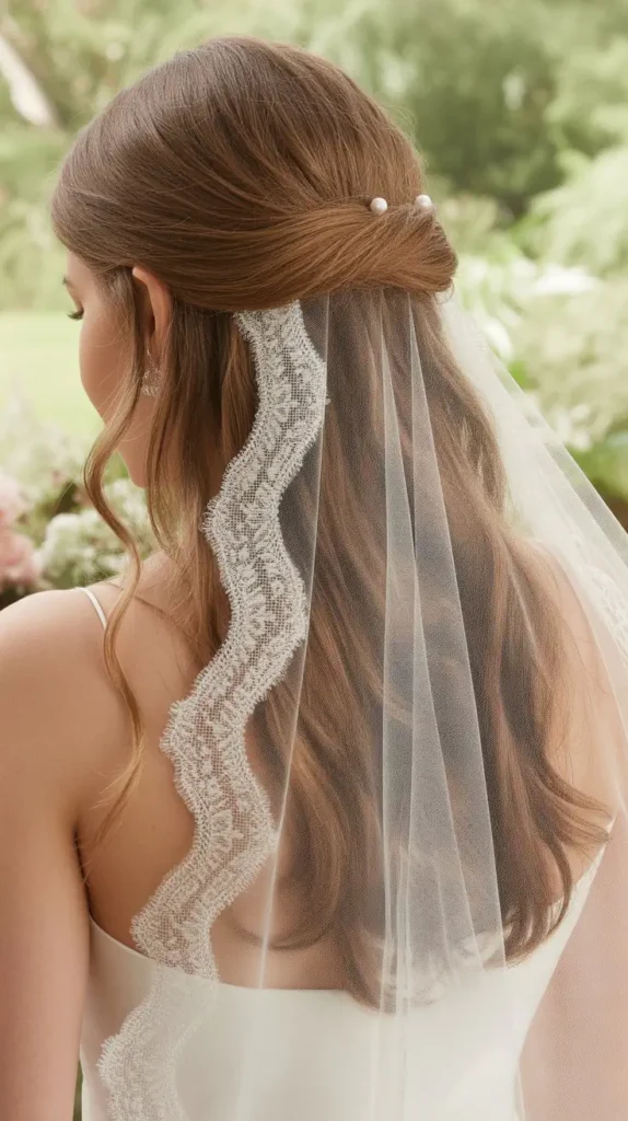  Half-up Half-down Wedding Hairstyles with Veil