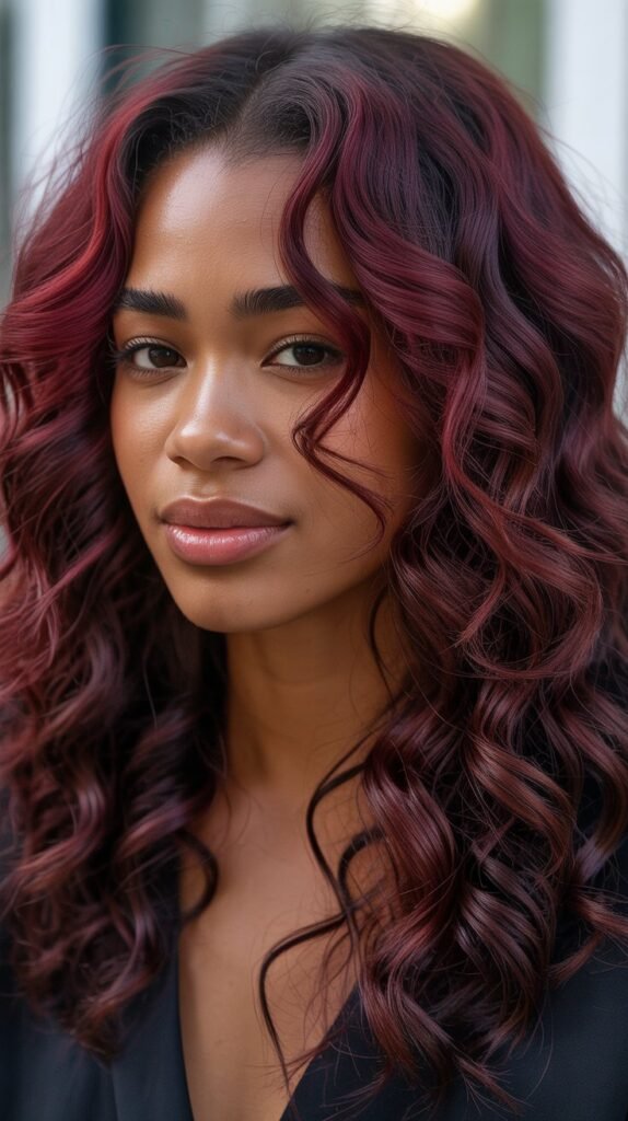 Burgundy Hair Color Ideas for Black Hair