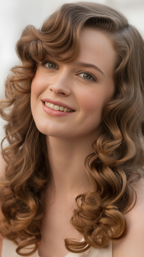 Soft Curls for Long Hair, Vintage Look