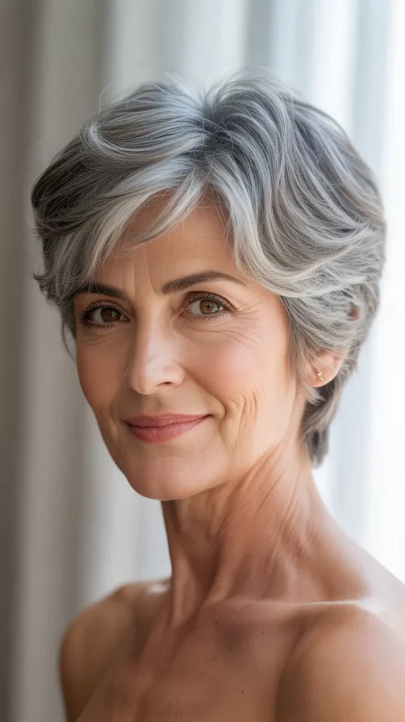 Beautiful Natural Short Hairstyles for Women Over 60