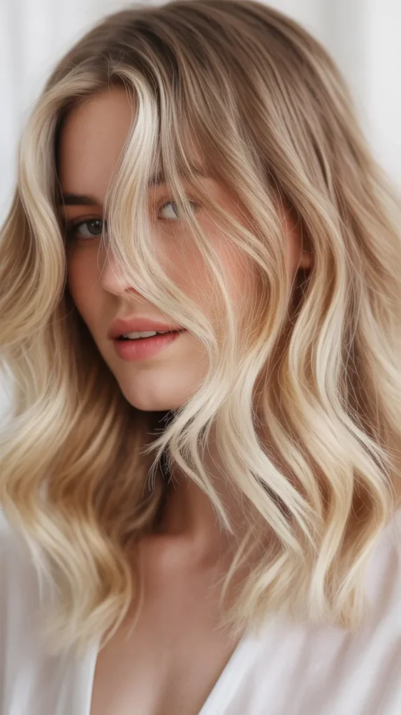 Medium Blonde with Platinum Tips