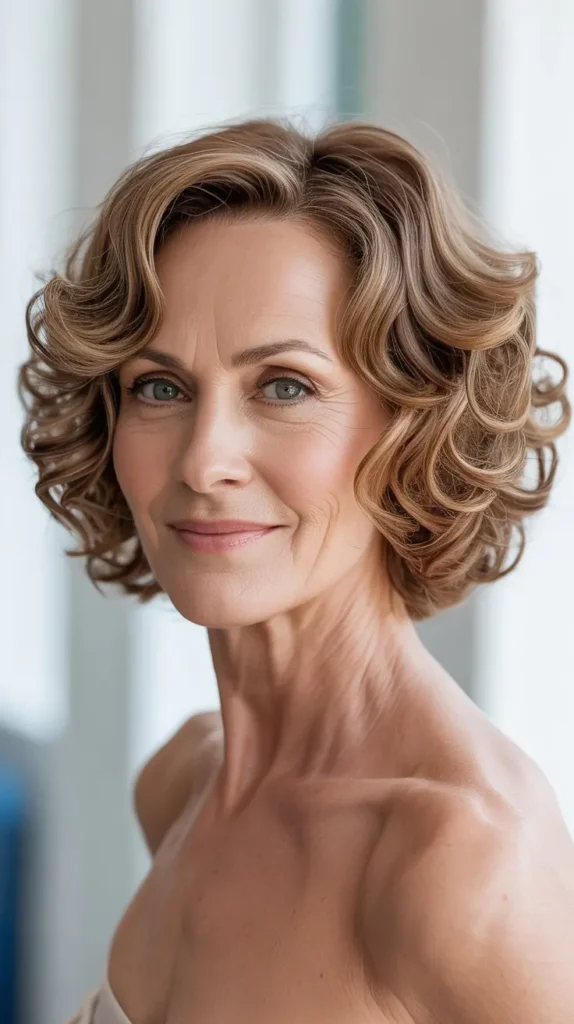 Curly Bob for Women with a Low Maintenance Look