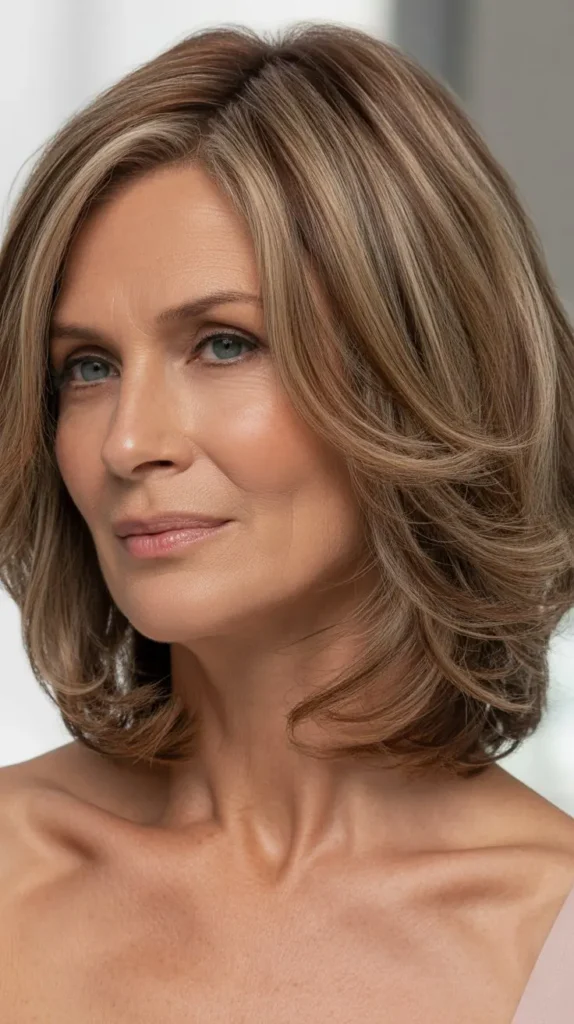 Bob with Defined Curls for Older Women