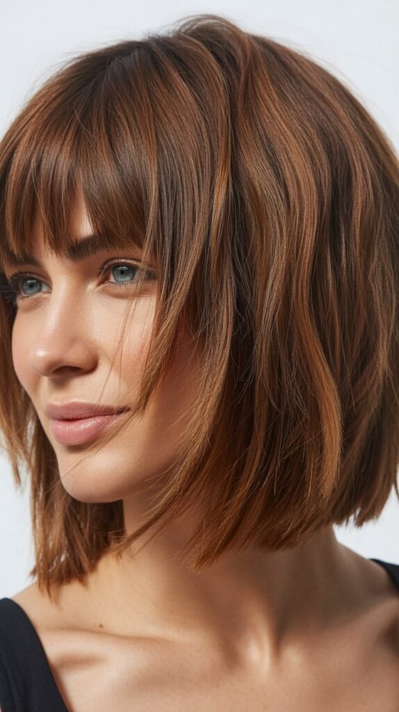Choppy Bob with Bangs