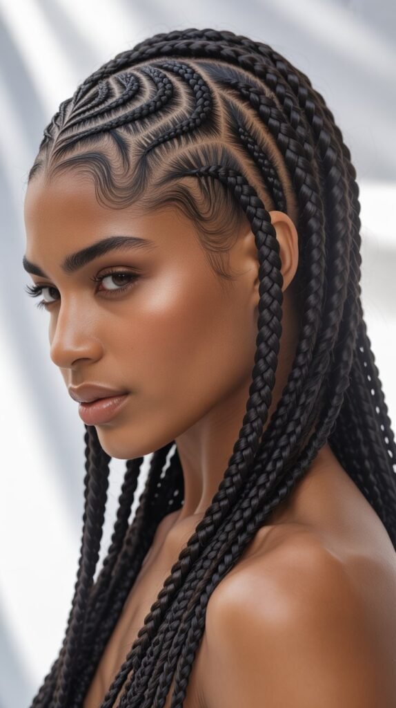 Jumbo Scalp Braids for Black Women