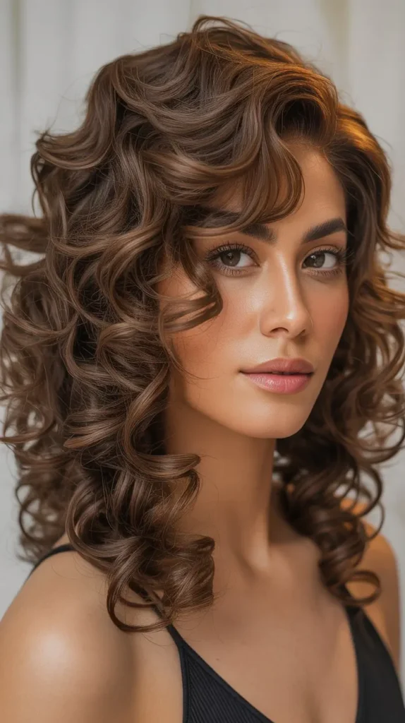 Messy Curls Side-Part Wig Hairstyles